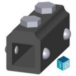 Перехідник для штока 8х8 мм, аксесуар для штока 3VA - Зображення 3