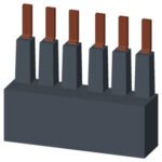 Приналежність для пускачів SIRIUS 3RM1 - 3-ф. шинка для підключення 2 пускачів, модульна відстань 45 - Зображення 3