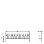 Приналежність для пускачів SIRIUS 3RM1 - 3-ф. шинка для підключення 5 пускачів, модульна відстань 45 - Зображення 2
