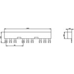 3-фазна шина, модульна відстань 55мм, для 3х автоматичних вимикачів - Зображення 2