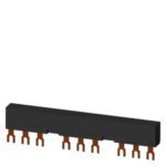 3-фазна шина, модульна відстань 55мм, для 3х автоматичних вимикачів