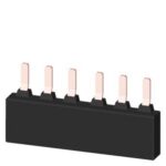 3-фазна шина, для 2 автоматичних вимикачів, типорозмір S2, модульна відстань 50 мм.