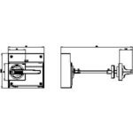 Поворотний привід з встановленням на двері, аварійне відключення, стандарт IEC IP65, з взаємоблокува - Зображення 2
